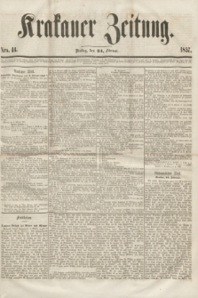 Krakauer Zeitung.[Jg.1], Nro. 44 (24 Februar 1857) + dod.