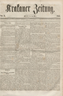Krakauer Zeitung.[Jg.1], Nro. 51 (4 März 1857)