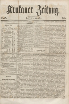 Krakauer Zeitung.[Jg.1], Nro. 58 (12 März 1857) + dod.