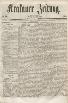 Krakauer Zeitung.[Jg.1], Nro. 191 (24 August 1857) + dod.