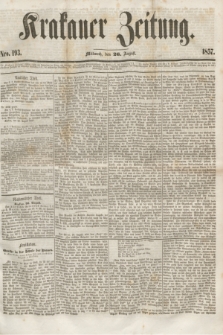 Krakauer Zeitung.[Jg.1], Nro. 193 (26 August 1857) + dod.