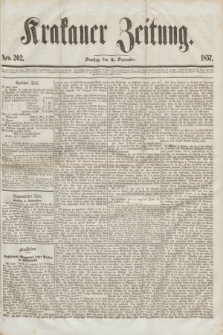 Krakauer Zeitung.[Jg.1], Nro. 202 (5 September 1857) + dod.