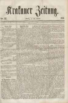Krakauer Zeitung.[Jg.1], Nro. 237 (17 October 1857) + dod.