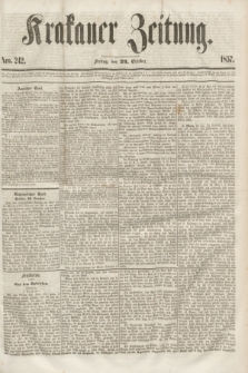Krakauer Zeitung.[Jg.1], Nro. 242 (23 October 1857)