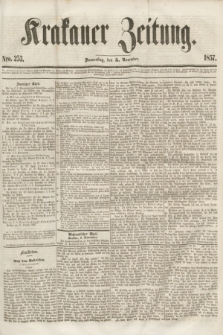 Krakauer Zeitung.[Jg.1], Nro. 253 (5 November 1857)