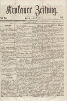 Krakauer Zeitung.[Jg.1], Nro. 264 (18 November 1857)