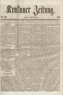 Krakauer Zeitung.[Jg.1], Nro. 272 (27 November 1857)