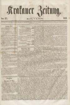 Krakauer Zeitung.[Jg.1], Nro. 277 (3 December 1857)