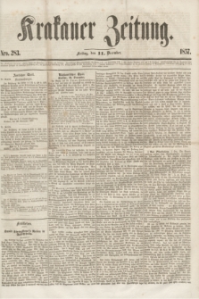 Krakauer Zeitung.[Jg.1], Nro. 283 (11 December 1857)