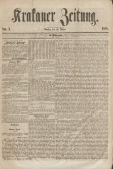 Krakauer Zeitung.Jg.2, Nro. 3 (5 Jänner 1858)