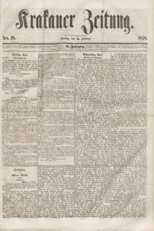 Krakauer Zeitung.Jg.2, Nro. 28 (5 Februar 1858)