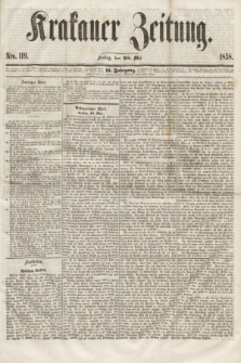 Krakauer Zeitung.Jg.2, Nro. 119 (28 Mai 1858)