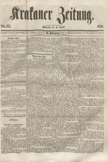 Krakauer Zeitung.Jg.2, Nro. 175 (4 August 1858)