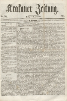 Krakauer Zeitung.Jg.2, Nro. 204 (7 September 1858)