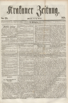 Krakauer Zeitung.Jg.2, Nro. 228 (6 October 1858)