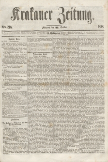 Krakauer Zeitung.Jg.2, Nro. 246 (27 October 1858)