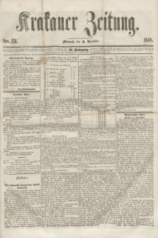 Krakauer Zeitung.Jg.2, Nro. 251 (3 November 1858)