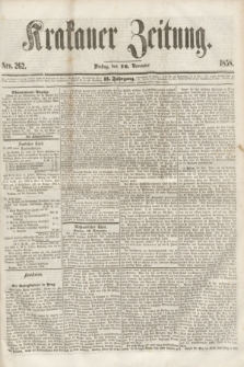 Krakauer Zeitung.Jg.2, Nro. 262 (16 November 1858)
