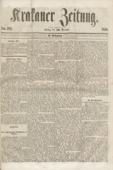 Krakauer Zeitung.Jg.2, Nro. 282 (10 December 1858)