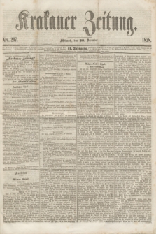 Krakauer Zeitung.Jg.2, Nro. 297 (29 December 1858)