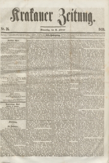 Krakauer Zeitung.Jg.3, Nr. 26 (3 Februar 1859)