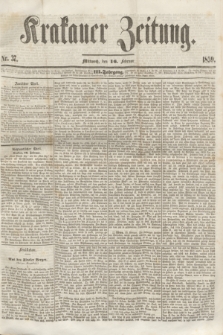 Krakauer Zeitung.Jg.3, Nr. 37 (16 Februar 1859)