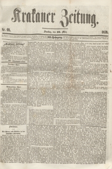 Krakauer Zeitung.Jg.3, Nr. 69 (26 März1859)