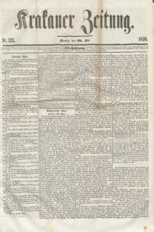 Krakauer Zeitung.Jg.3, Nr. 123 (30 Mai 1859) + dod.