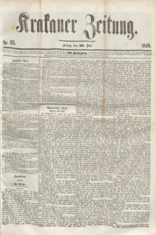 Krakauer Zeitung.Jg.3, Nr. 171 (29 Juli 1859) + dod.