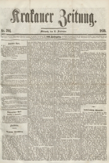 Krakauer Zeitung.Jg.3, Nr. 204 (7 September 1859)