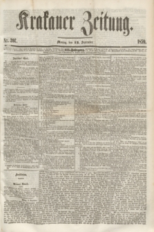 Krakauer Zeitung.Jg.3, Nr. 207 (12 September 1859)