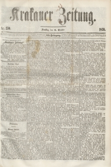 Krakauer Zeitung.Jg.3, Nr. 230 (8 October 1859)