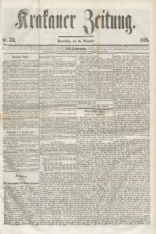 Krakauer Zeitung.Jg.3, Nr. 251 (3 November 1859)