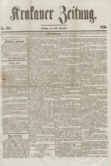 Krakauer Zeitung.Jg.3, Nr. 288 (17 December 1859) + dod.