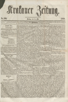 Krakauer Zeitung.Jg.4, Nr. 100 (1 Mai 1860)