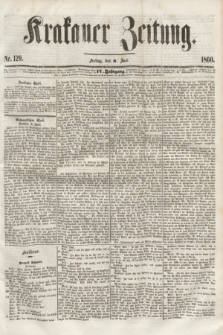 Krakauer Zeitung.Jg.4, Nr. 129 (8 Juni 1860)