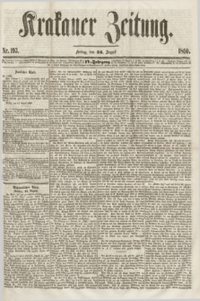 Krakauer Zeitung.Jg.4, Nr. 193 (24 August 1860)