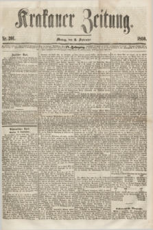 Krakauer Zeitung.Jg.4, Nr. 201 (3 September 1860) + dod.