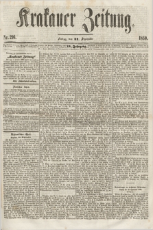 Krakauer Zeitung.Jg.4, Nr. 216 (21 September 1860)