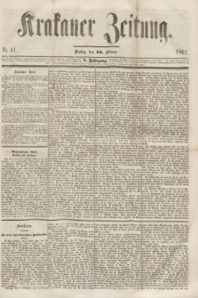 Krakauer Zeitung.Jg.5, Nr. 41 (19 Februar 1861) + dod.