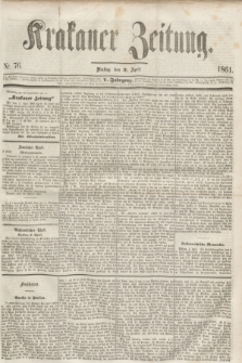 Krakauer Zeitung.Jg.5, Nr. 76 (2 April 1861)