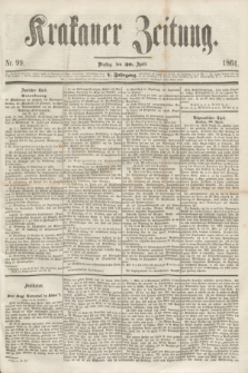 Krakauer Zeitung.Jg.5, Nr. 99 (30 April 1861)