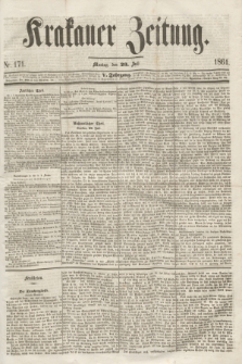 Krakauer Zeitung.Jg.5, Nr. 171 (29 Juli 1861)
