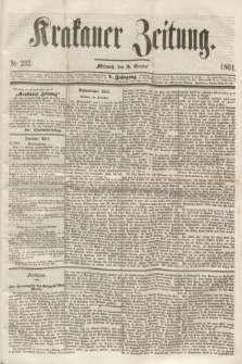 Krakauer Zeitung.Jg.5, Nr. 232 (9 October 1861)