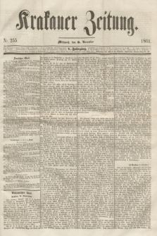 Krakauer Zeitung.Jg.5, Nr. 255 (6 November 1861)
