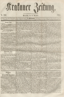 Krakauer Zeitung.Jg.5, Nr. 256 (7 November 1861)