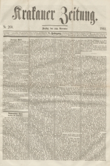 Krakauer Zeitung.Jg.5, Nr. 260 (12 November 1861)