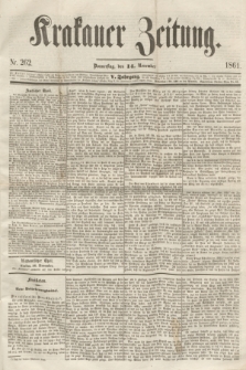 Krakauer Zeitung.Jg.5, Nr. 262 (14 November 1861)