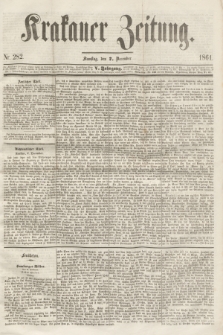 Krakauer Zeitung.Jg.5, Nr. 282 (7 December 1861)