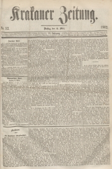 Krakauer Zeitung.Jg.6, Nr. 52 (4 März 1862)